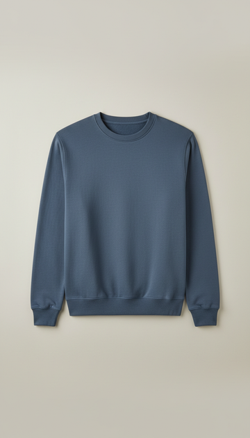 Steel Blue Relaxed Sweatshirt